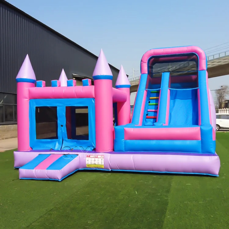 Kids Outdoor Slide - Kommerzielles Hüpfburg-Set: Farbenfrohe Luxus-Hüpfburg mit Rutsche