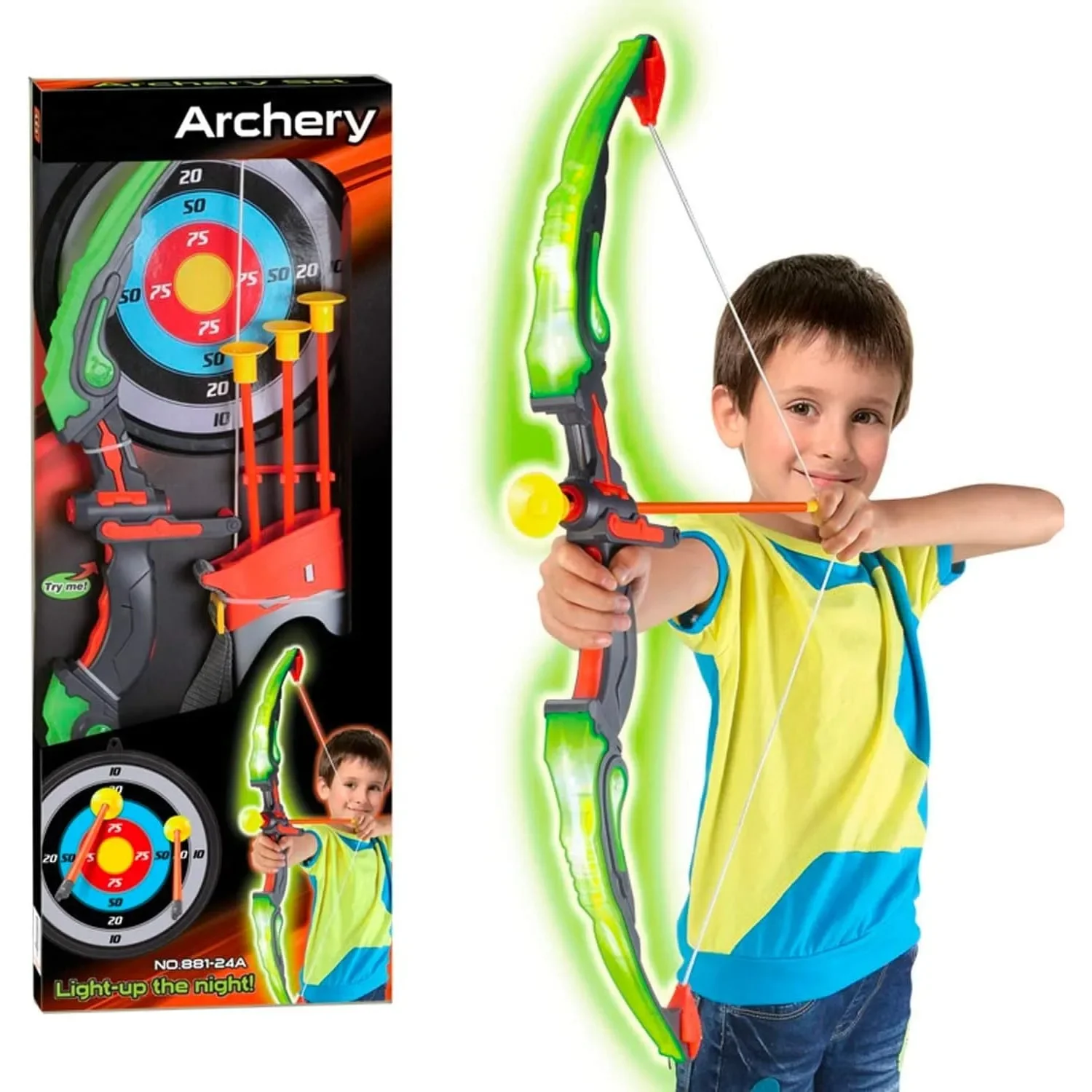 Kids Outdoor Archery Set - Kinder Pfeil und Bogen Set Schießspiel