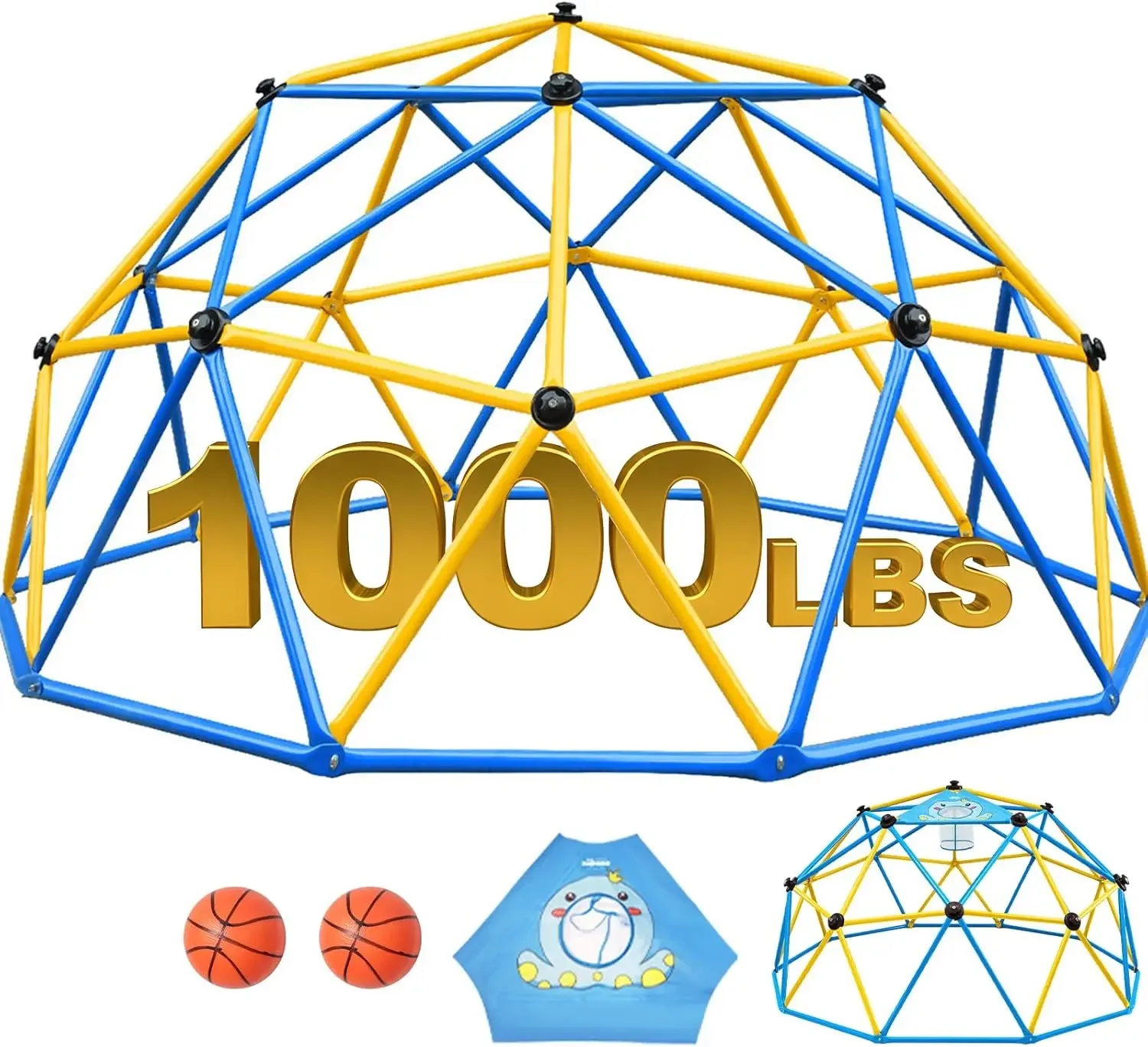 Kids Outdoor Climbing Dome - Zupapa 10FT Kletterkuppel, Outdoor-Dschungelgym für Kinder