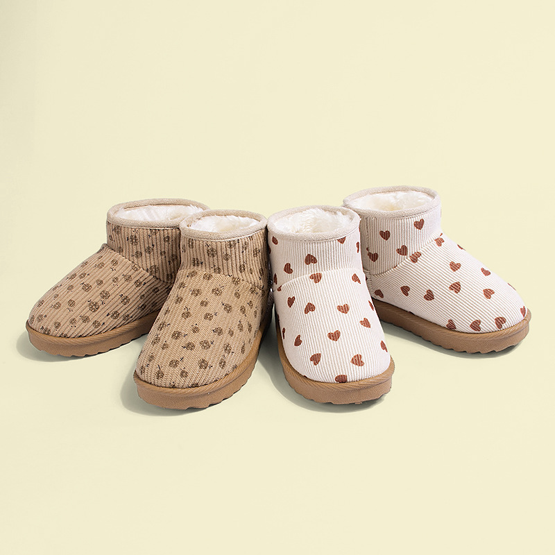 Kids Outdoor Boots - Warme kurze Winterstiefel für Mädchen, Outdoor,