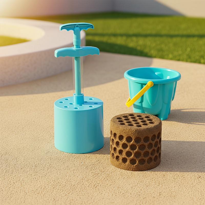 Kids Outdoor Sandbox - Kinder-Wasserspielzeug Strandspielzeug Sandkasten-Formen-Set Schaufel Burgbau-Wand Waben-Brikett-Form