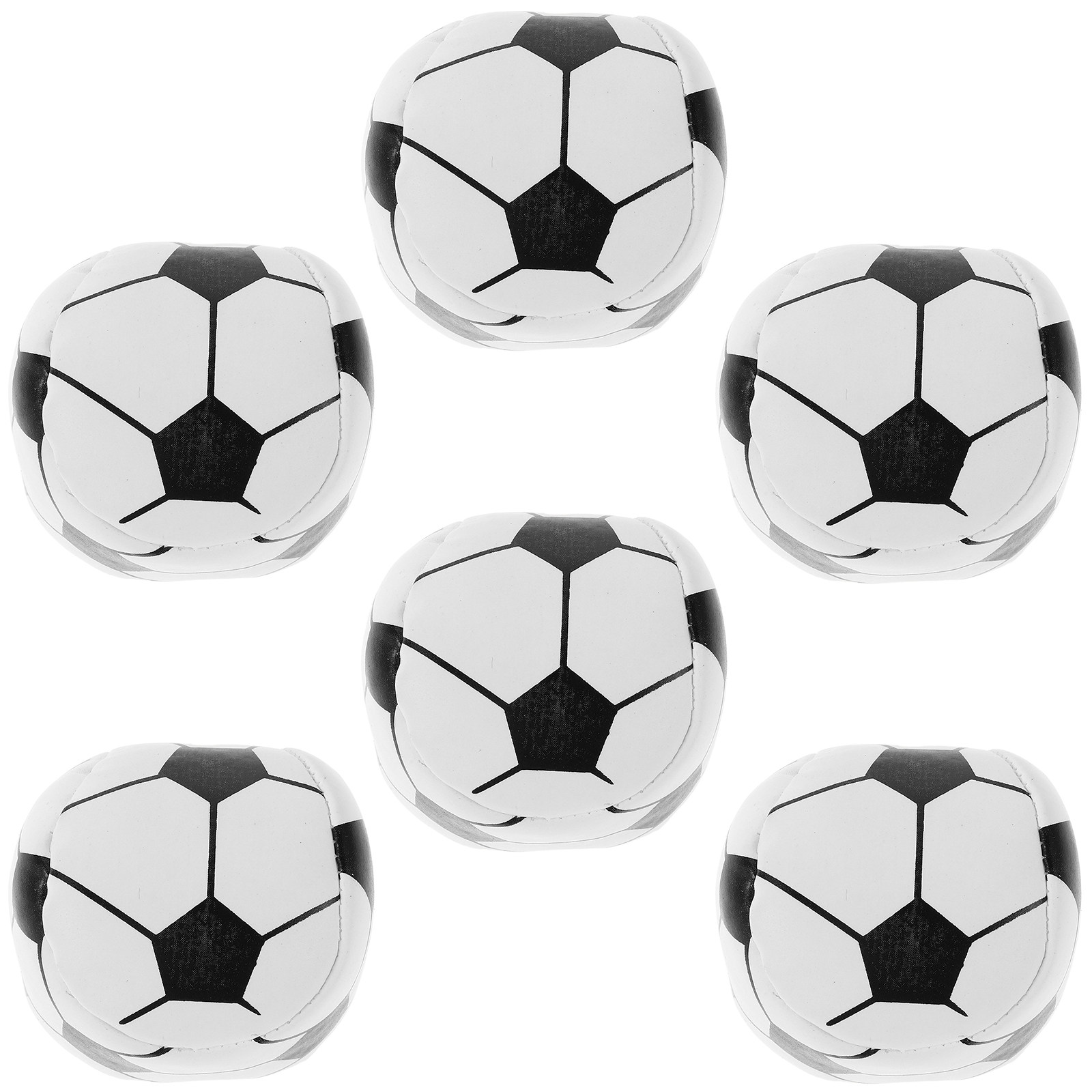 Kids Indoor Outdoor Games - 6 Stück Fußball-Beanbags aus weichem Material,