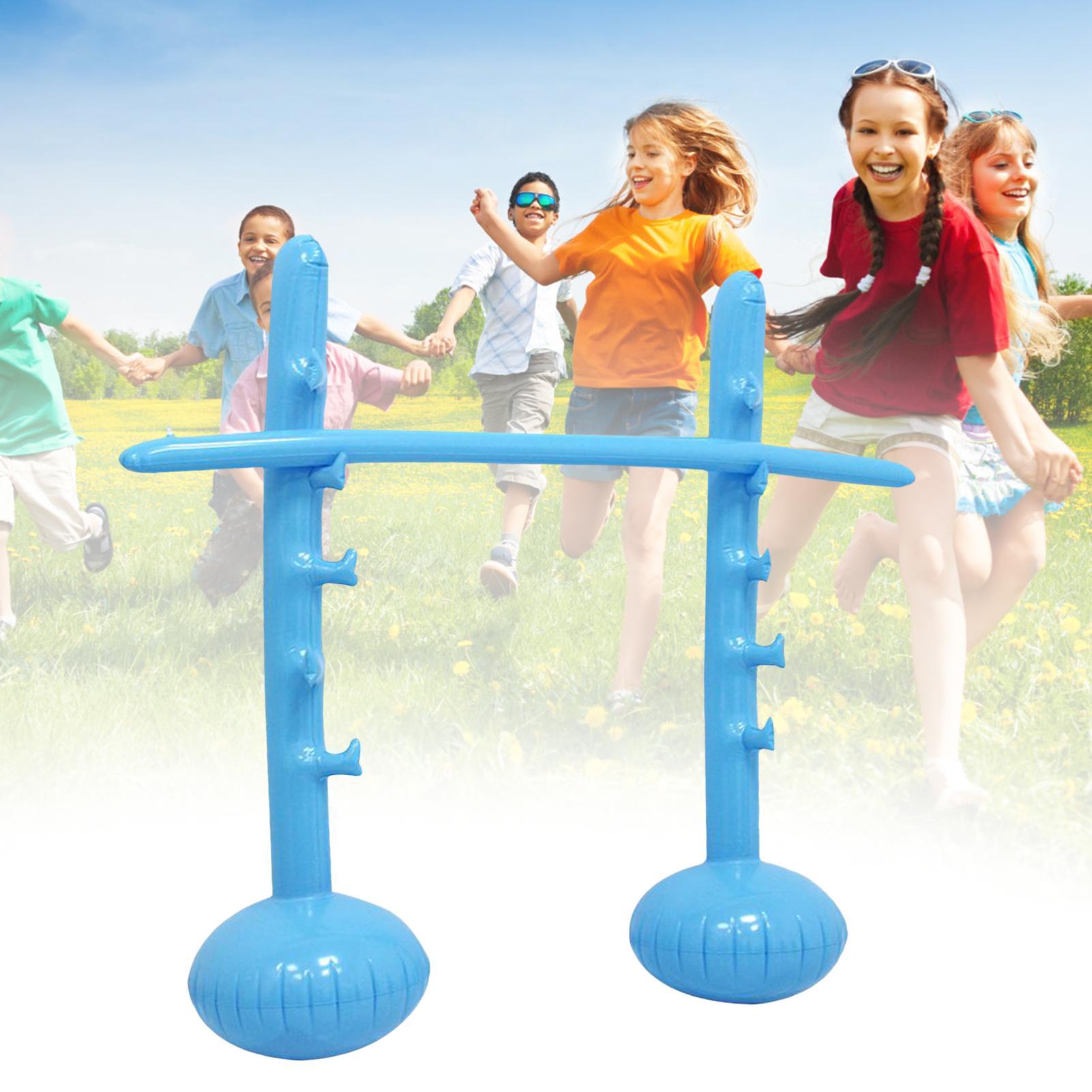 Kids Outdoor Yard Toys - Aufblasbare Limbo-Stange mit Verstellbarer Höhe, Partyspiel-Bogen,