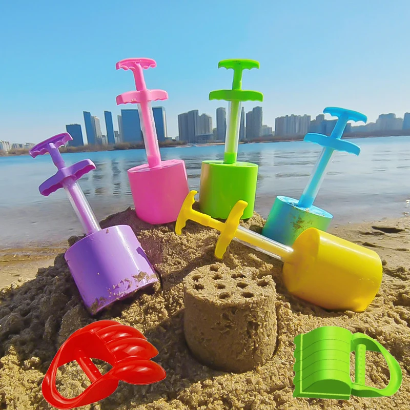 Kids Outdoor Sandbox - Kinder-Sandkasten-Formen Strandspielzeug Schaufel Burgbau-Sandziegel-Wandform Sommerspaß Outdoor