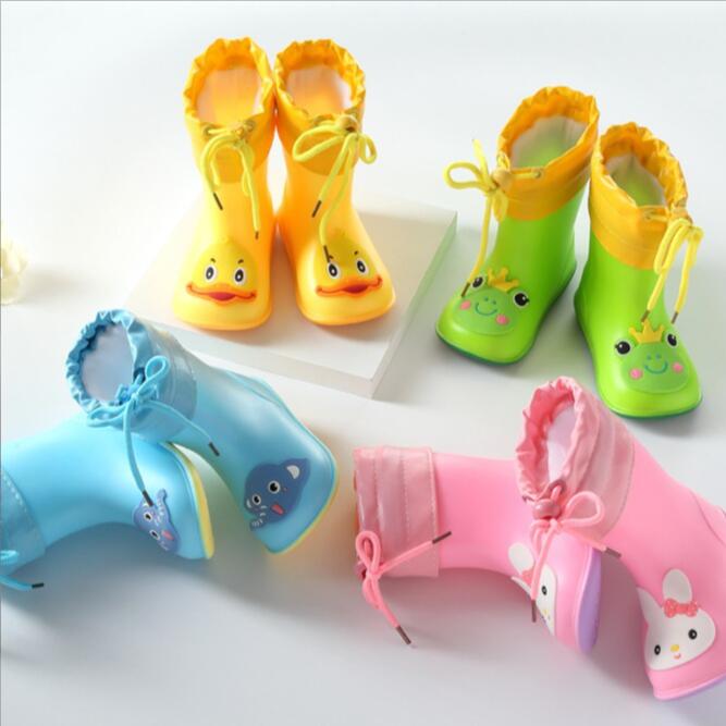 Kids Outdoor Boots - Kinder-Regenstiefel für Jungen und Mädchen, einfarbig,