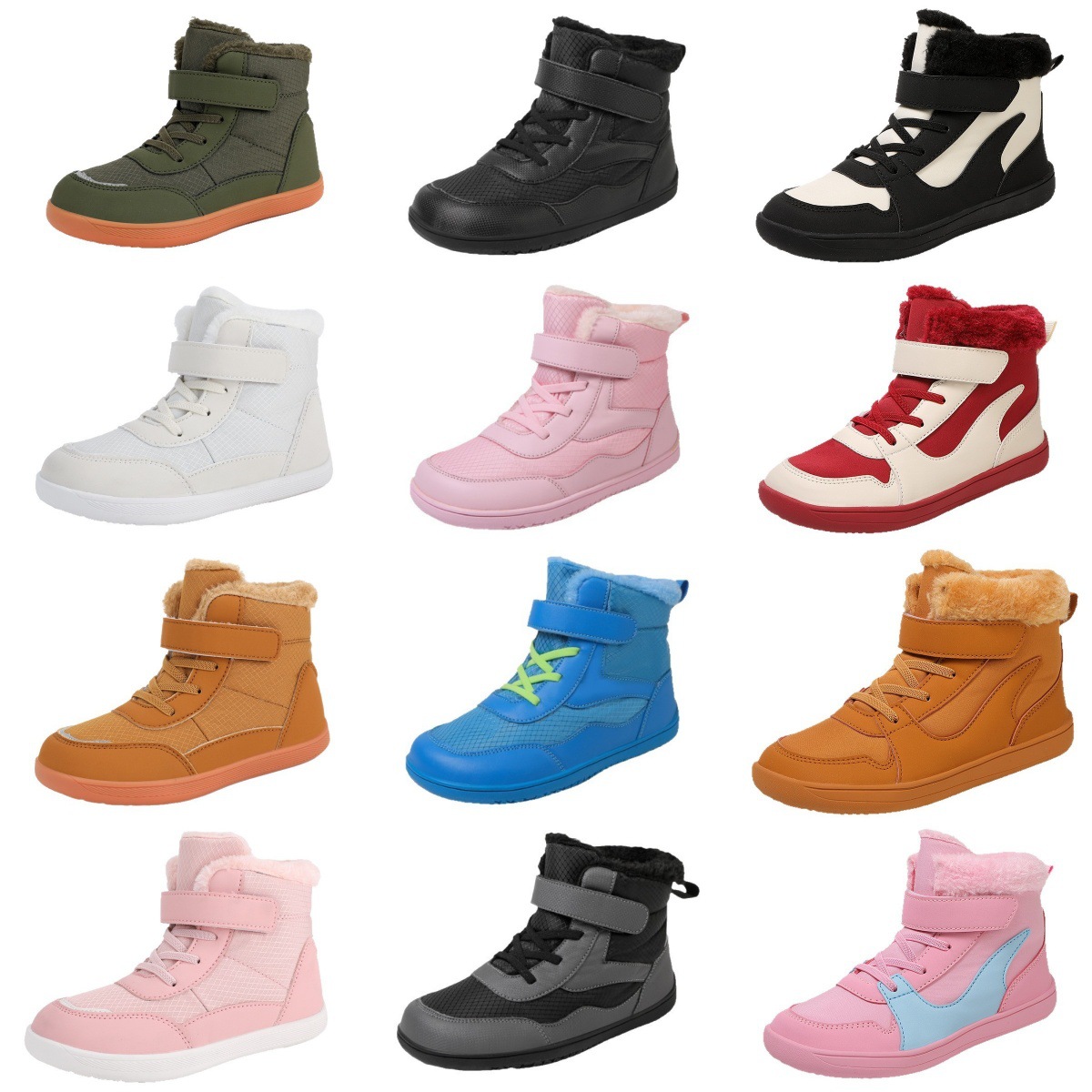 Kids Outdoor Boots - High-top Winter Flauschigen kinder Barfuß Schnee