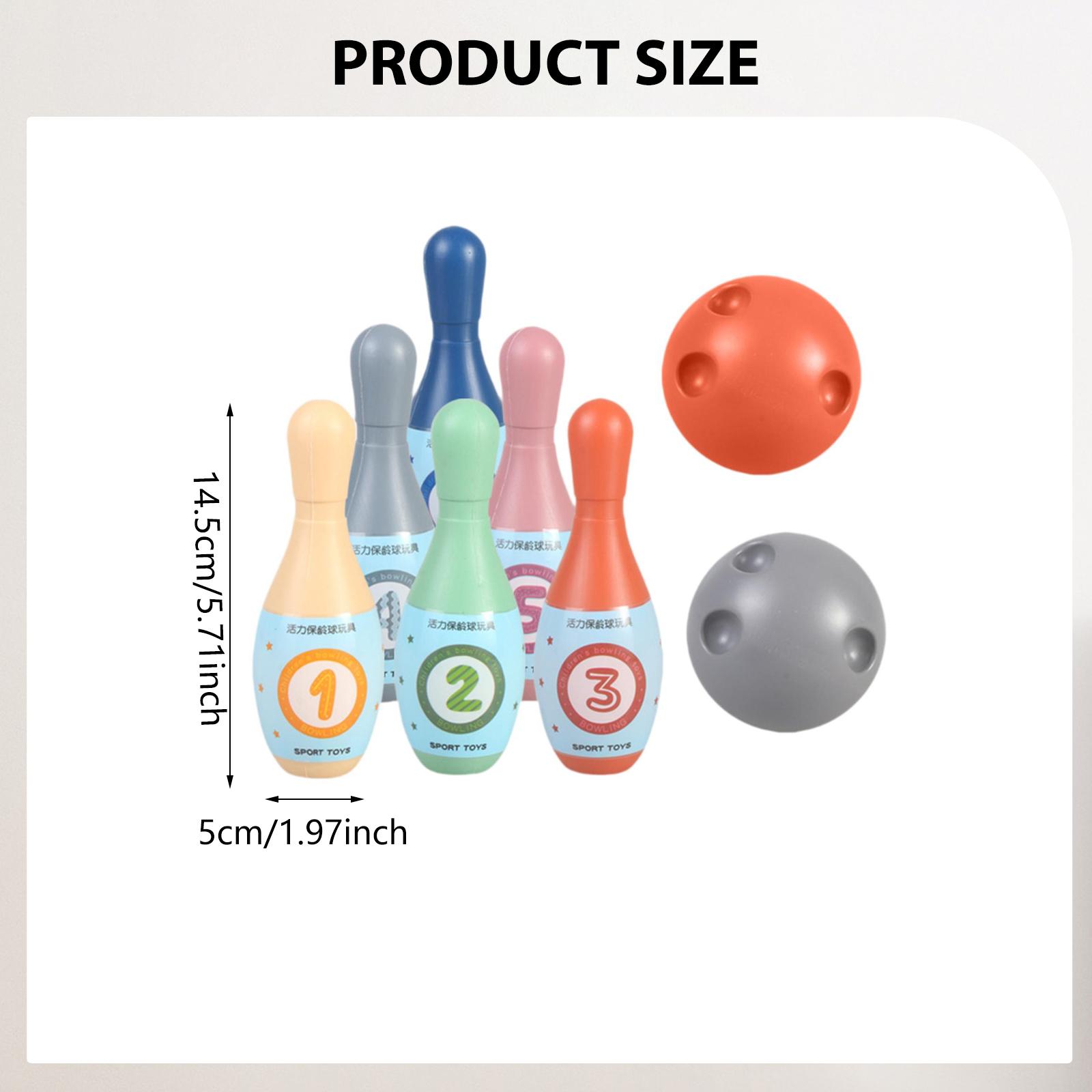Kids Outdoor Yard Toys - Kinder-Bowling-Set, Outdoor-Bowling-Spielzeug mit 6 Pins und