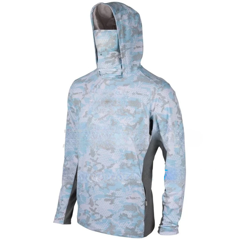 Outdoor Kid - Kinder-Angelhemden UPF 50+ Langarm-Angelhemd mit Maske,