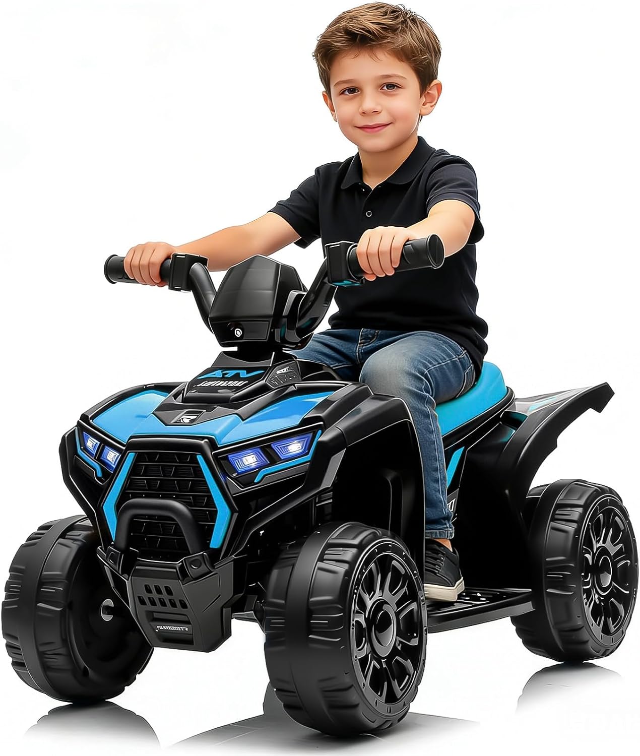 Kids Outdoor Electric Quad - 6V Blaues Kinder-ATV-Quad, 390 # Elektrisches