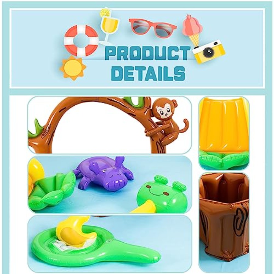 Aufblasbares Dschungeltier-Spi – Kids Outdoor Garden Bewertung und Preis