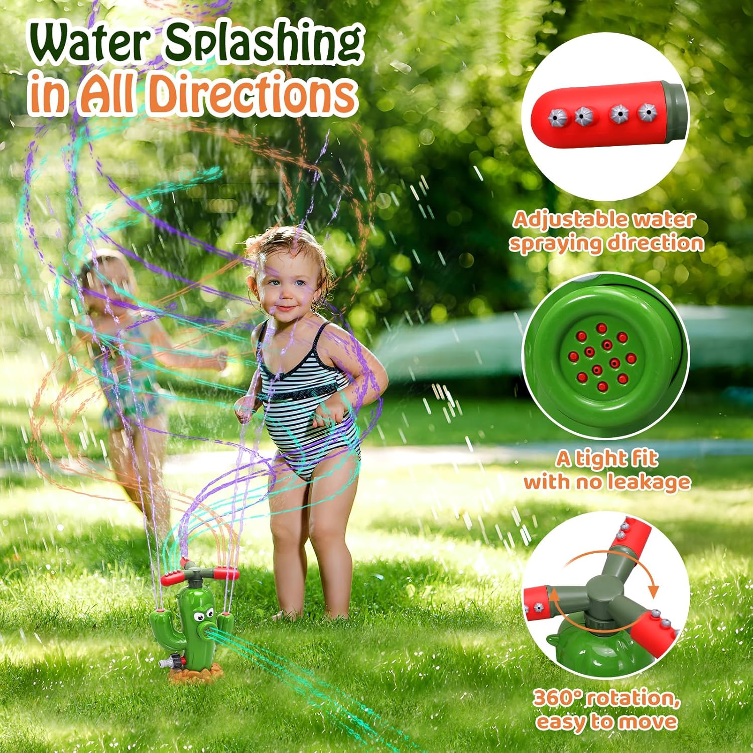 Wassersprühspielzeug Kaktus-Sp – Kids Outdoor Yard Toys Bewertung und Preis