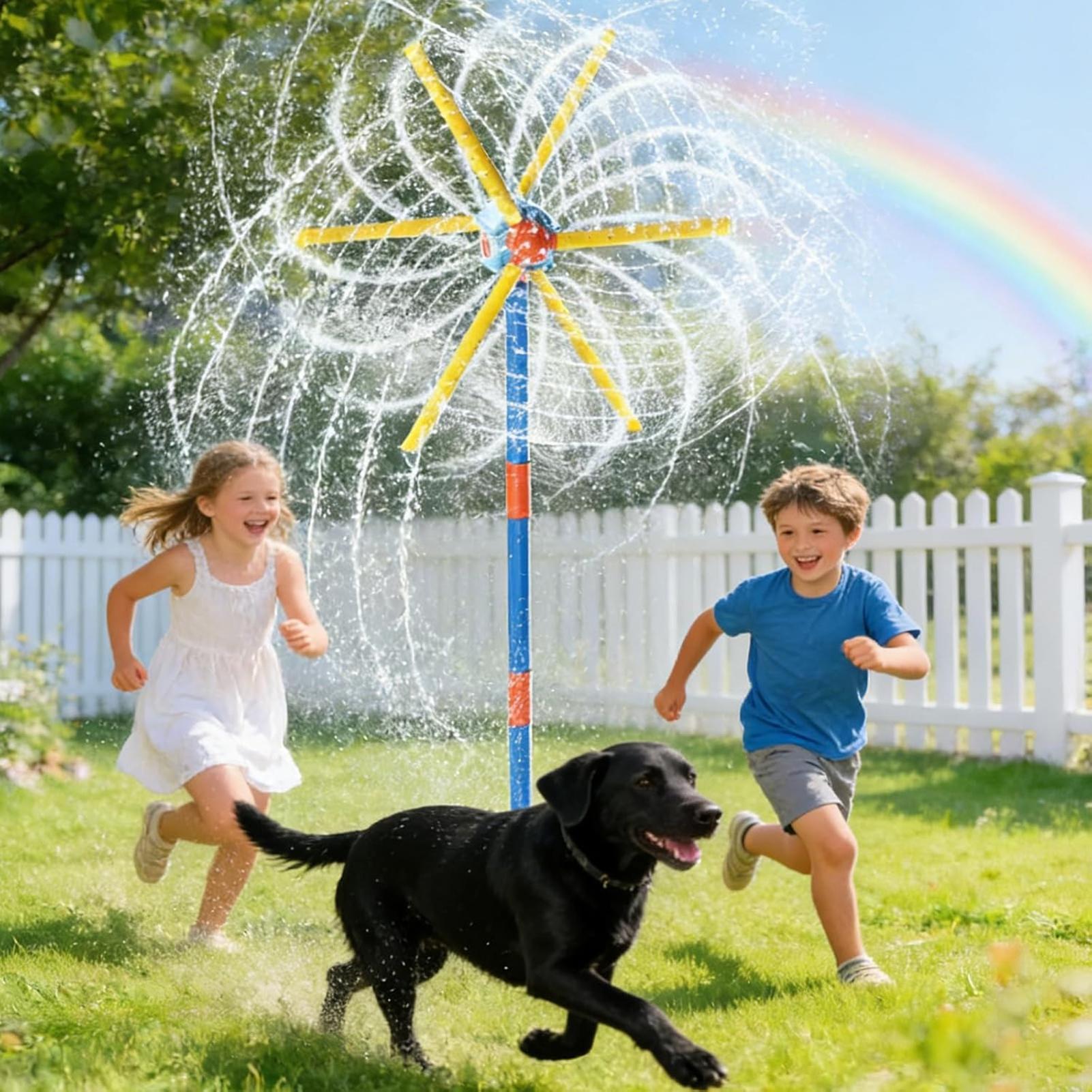 Kinder-Sprinkler-Windmühle, lu – Kids Outdoor Yard Toys Bewertung und Preis