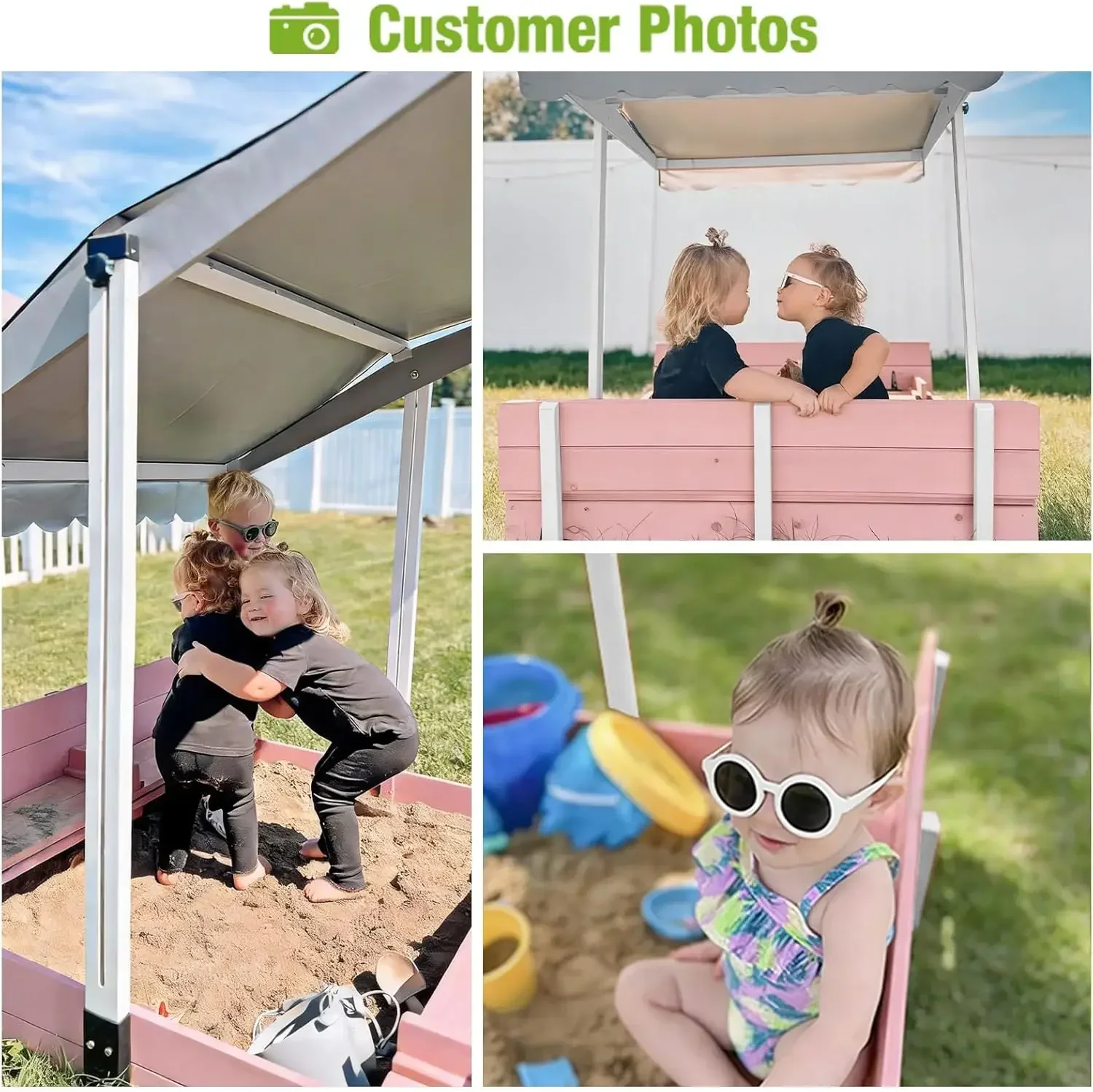Kinder-Holz-Sandkasten für den – Kids Outdoor Sandbox Bewertung und Preis