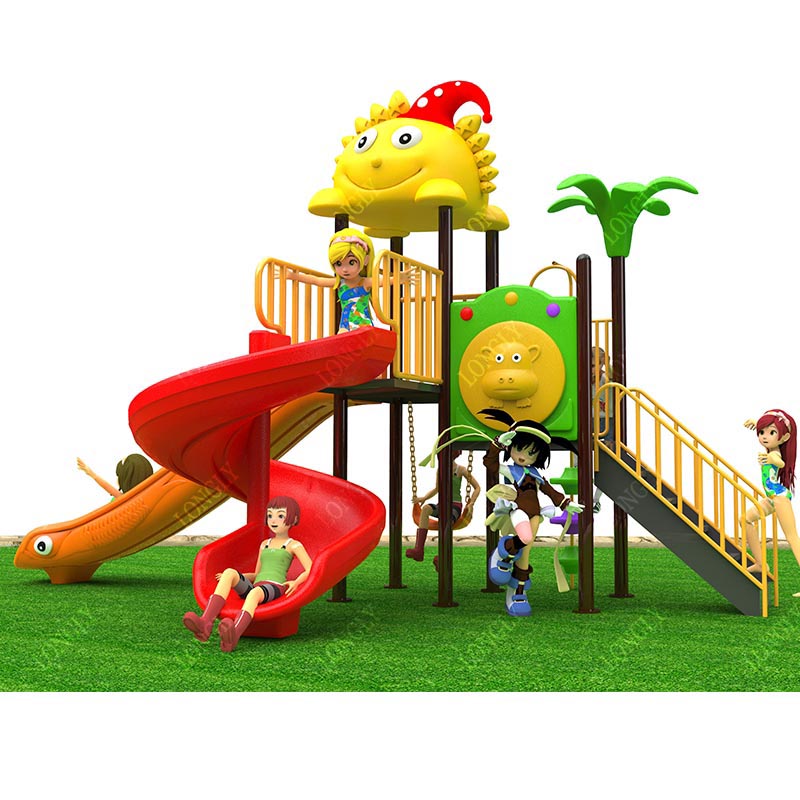 Kommerzielle Kunststoffrutsche – Kids Outdoor Garden Bewertung und Preis