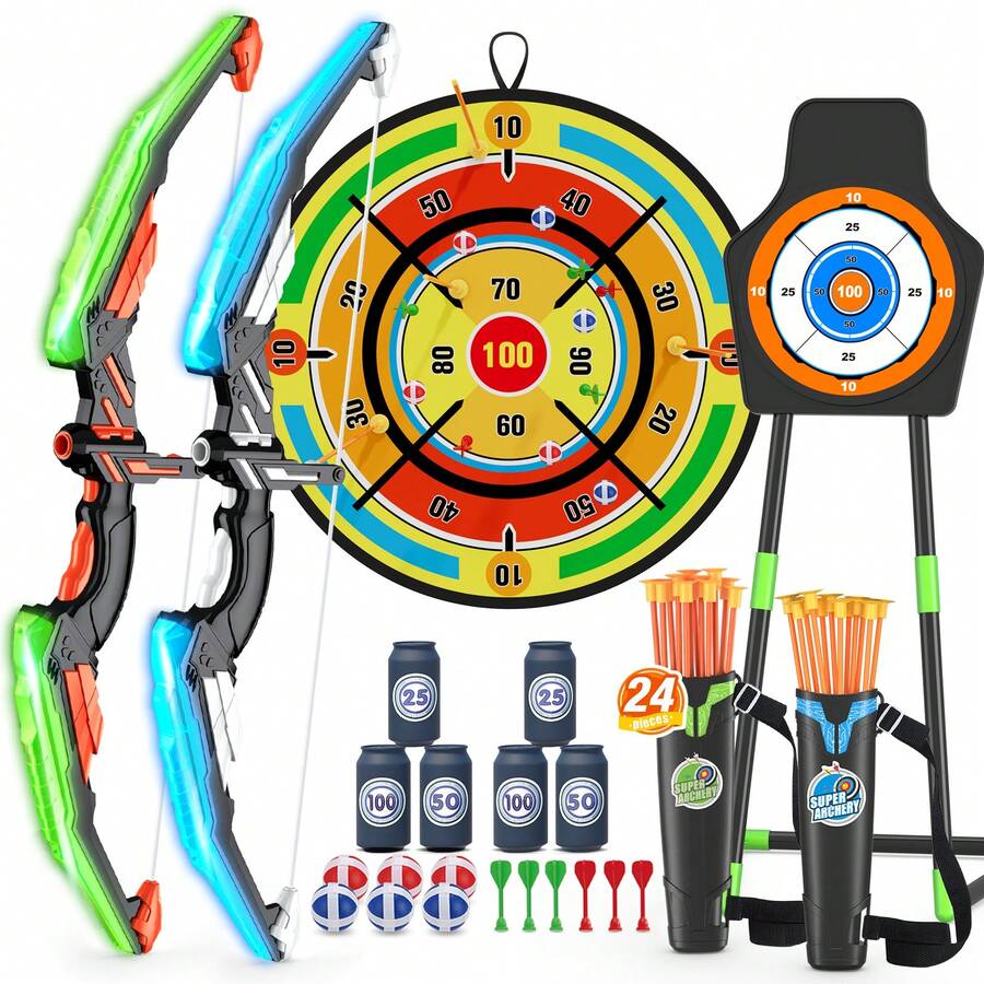 2er-Pack Kinderbogen und -pfei – Kids Outdoor Archery Set Bewertung und Preis