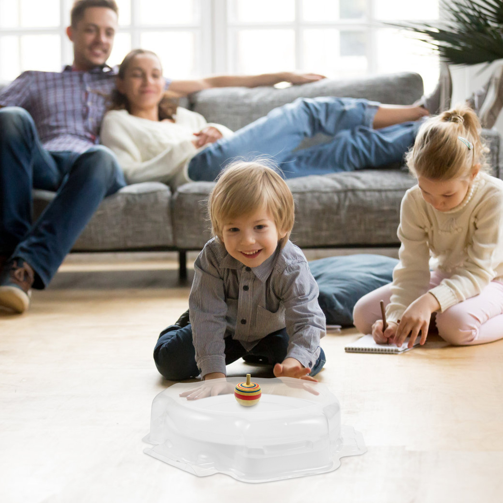 Weiße runde Gyroscheibe aus Ku – Kids Indoor Outdoor Games Bewertung und Preis