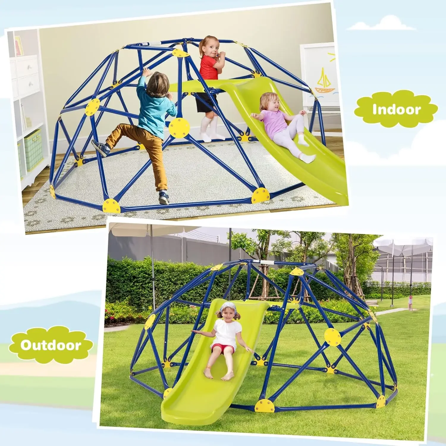 Costzon Kletterkuppel mit Ruts – Kids Outdoor Climbing Dome Bewertung und Preis
