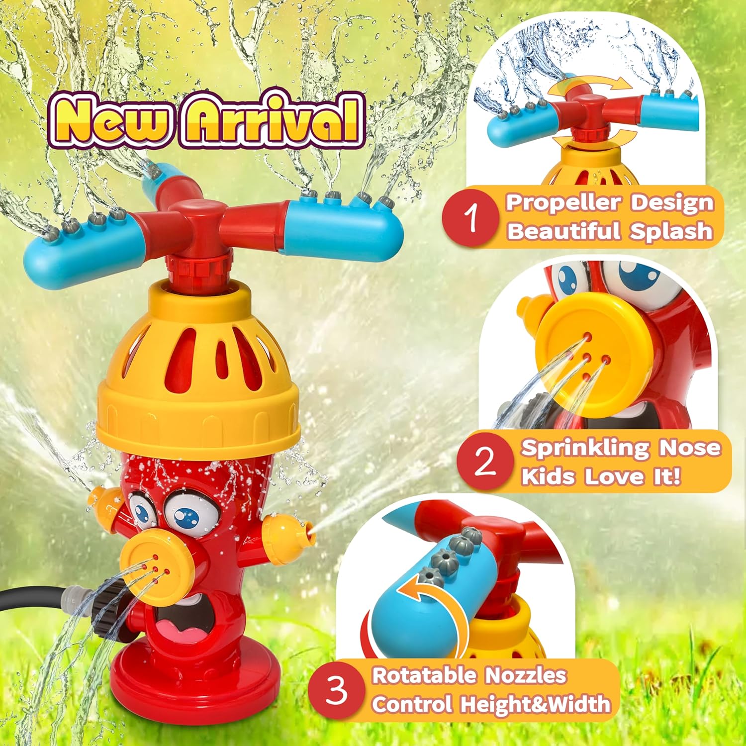 Wassersprüh-Spielzeug Hydrant- – Kids Outdoor Yard Toys Bewertung und Preis