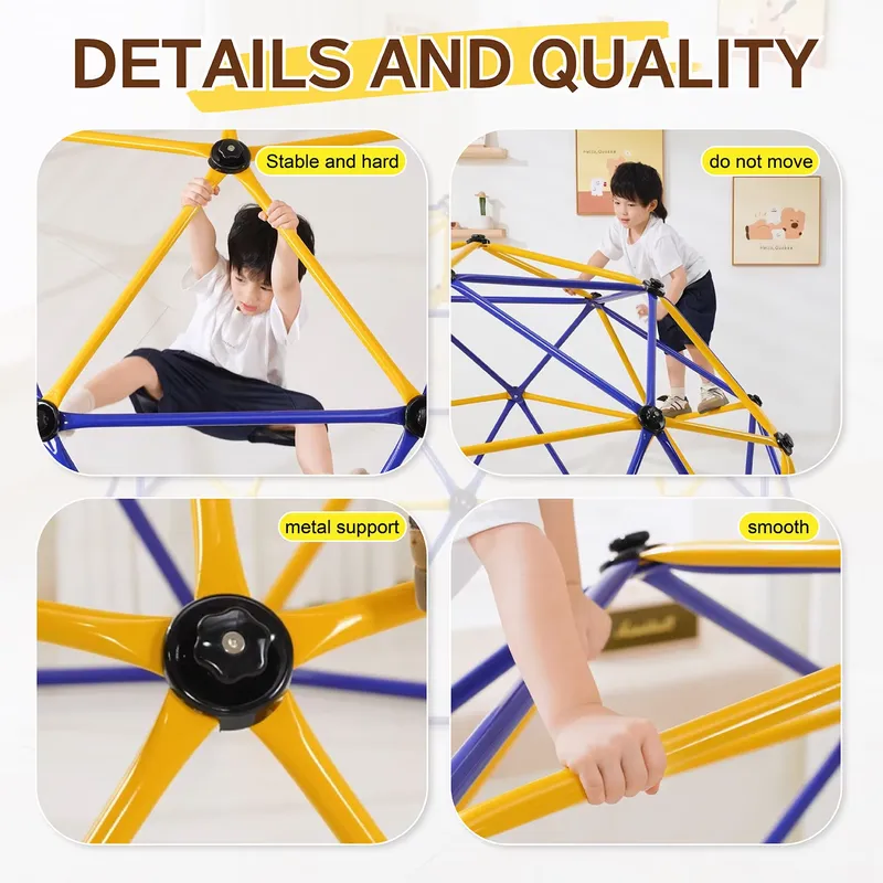 10FT Geometrisches Klettergerü – Kids Outdoor Climbing Dome Bewertung und Preis