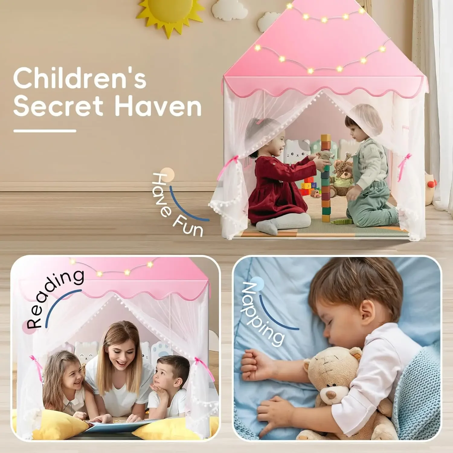 Kinder Spielen Zelt Prinzessin – Kids Outdoor Clubhouse Bewertung und Preis