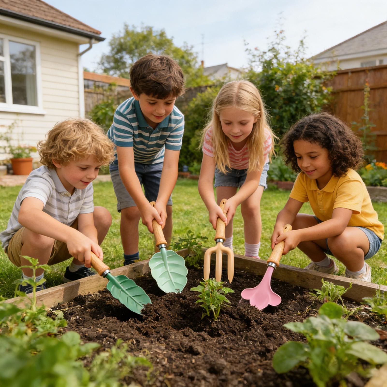 Gartenset für Kinder, 4-teilig – Kids Outdoor Yard Toys Bewertung und Preis