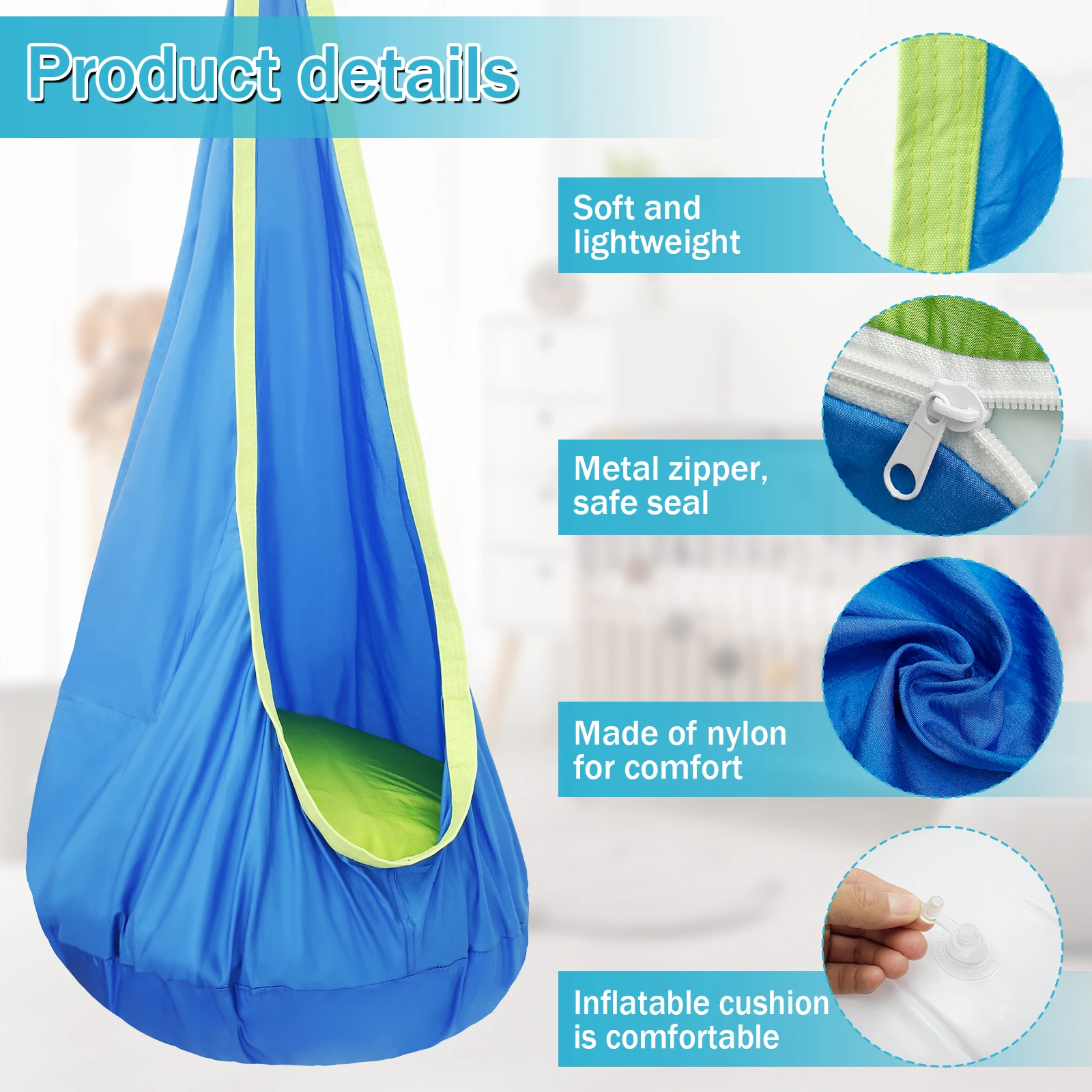 Sensorischer Schaukelstuhl für – Kids Outdoor Hanging Chair Bewertung und Preis