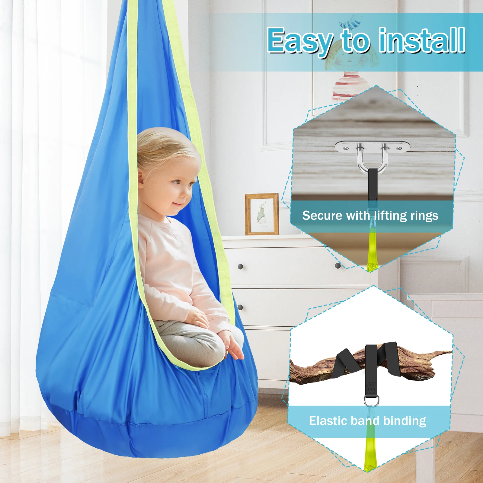 Sensorischer Schaukelstuhl für – Kids Outdoor Hanging Chair Bewertung und Preis