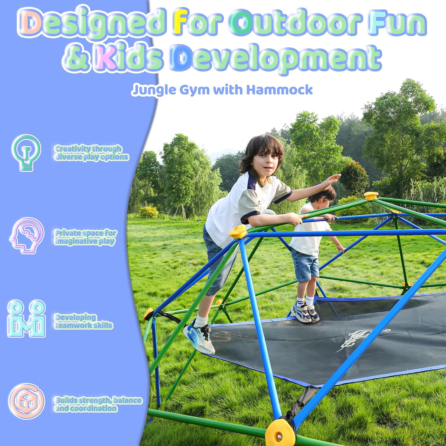 3-Meter-Kletterkuppel mit Häng – Kids Outdoor Climbing Dome Bewertung und Preis