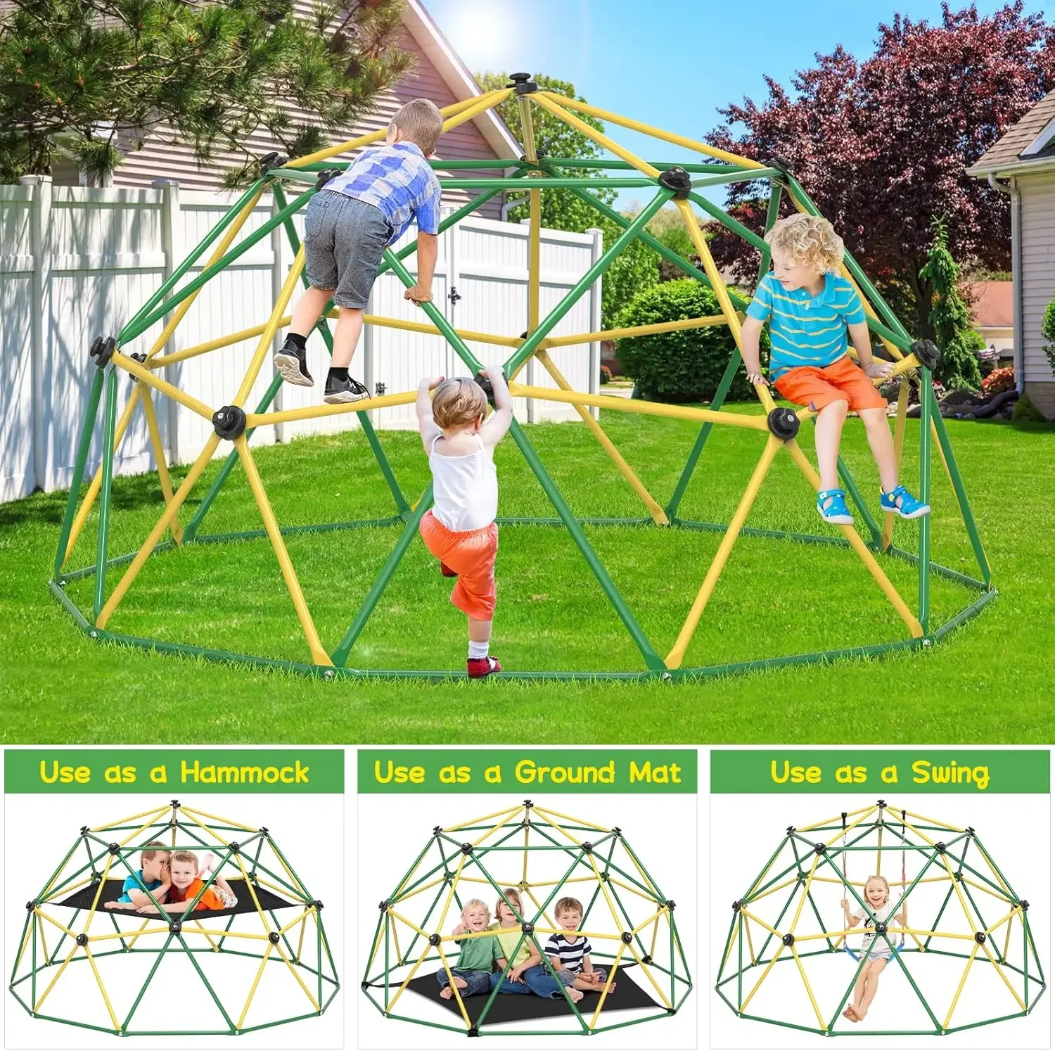 GIKPAL Kletterkuppel, 3-Meter- – Kids Outdoor Climbing Dome Bewertung und Preis