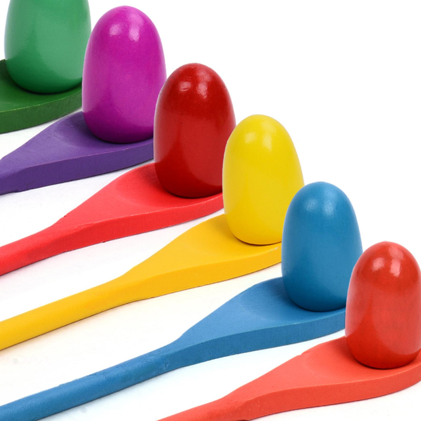 6-teiliges Eierlöffel-Rennspie – Kids Outdoor Yard Toys Bewertung und Preis