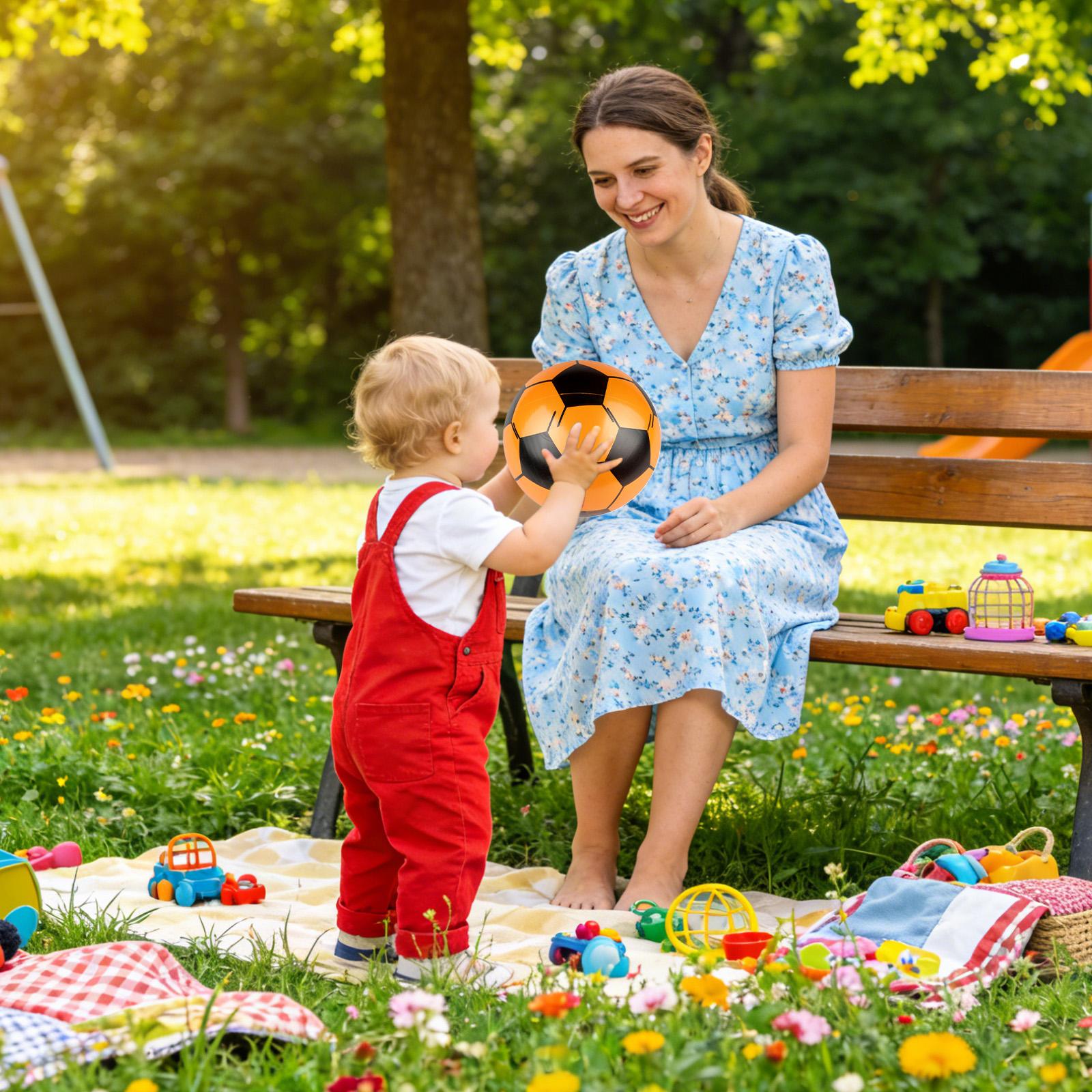 Aufblasbarer Fußball, 6-teilig – Kids Outdoor Yard Toys Bewertung und Preis