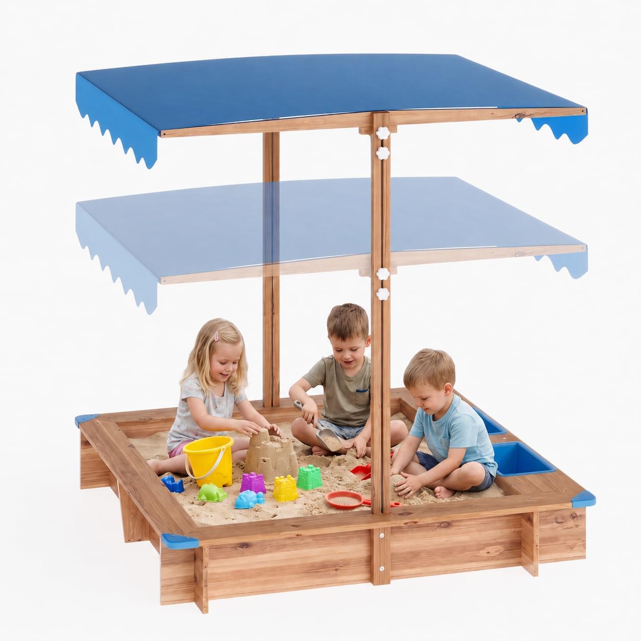 Kinder-Outdoor-Sandkasten, Spi – Kids Outdoor Sandbox Bewertung und Preis