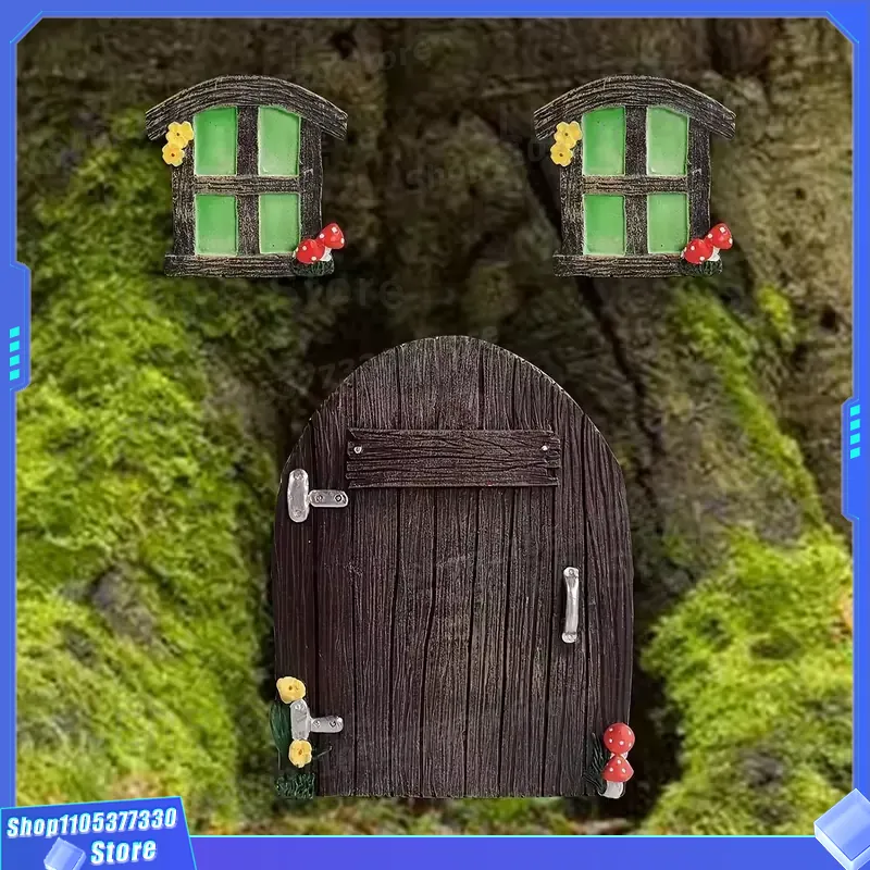 Miniatur-Feentür-Skulptur mit  – Kids Outdoor Fairy Garden Bewertung und Preis