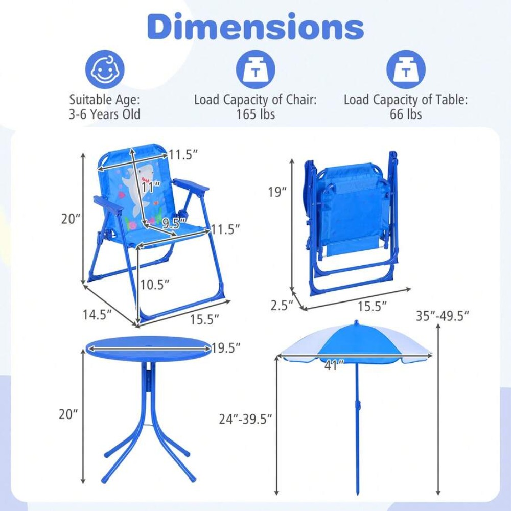 Kinder-Picknicktisch-Set für d – Kids Outdoor Umbrella Bewertung und Preis